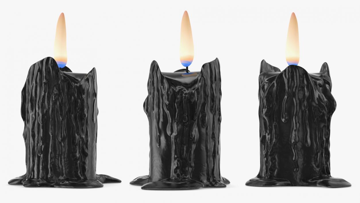 3D model Melted Candles Collection