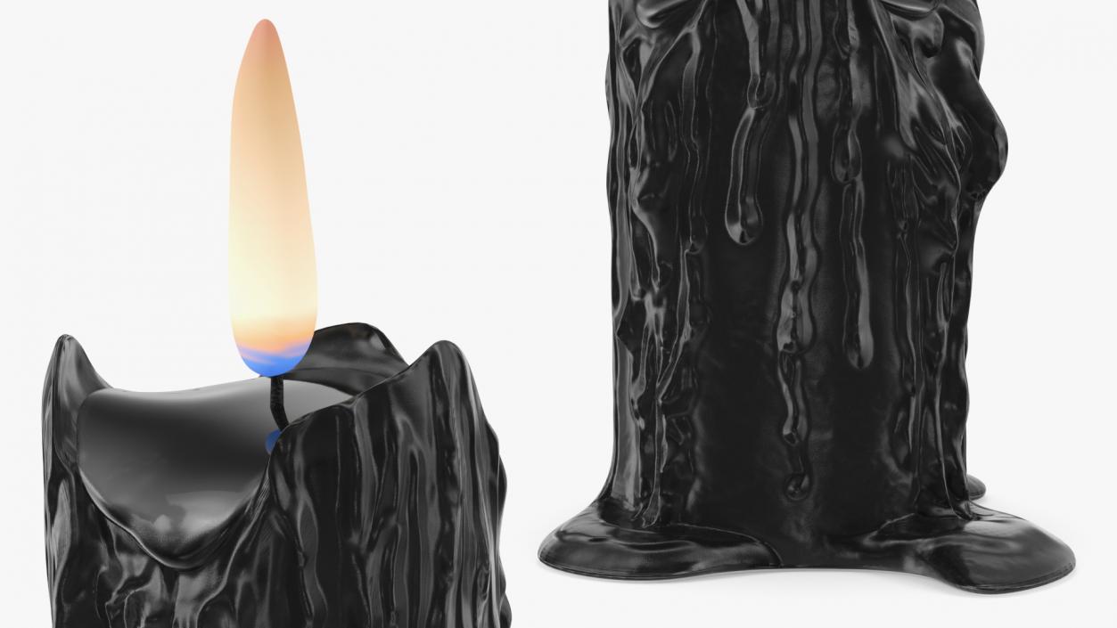 3D model Melted Candles Collection