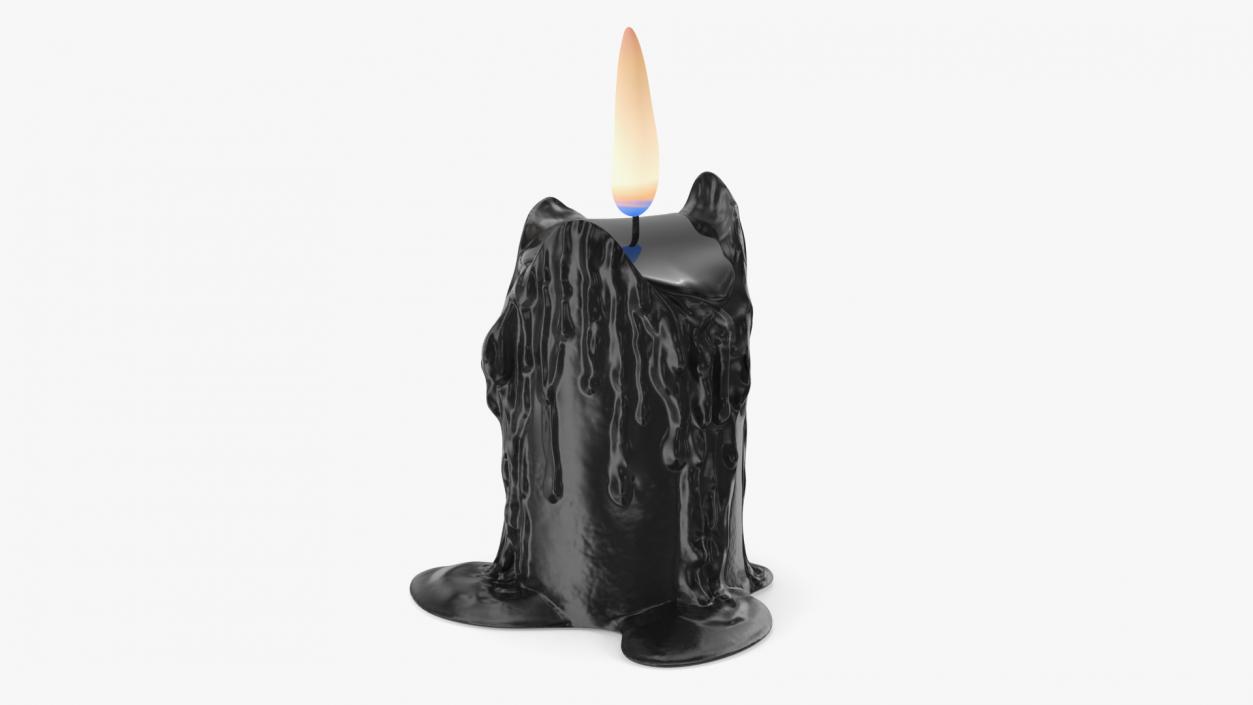 3D model Melted Candles Collection