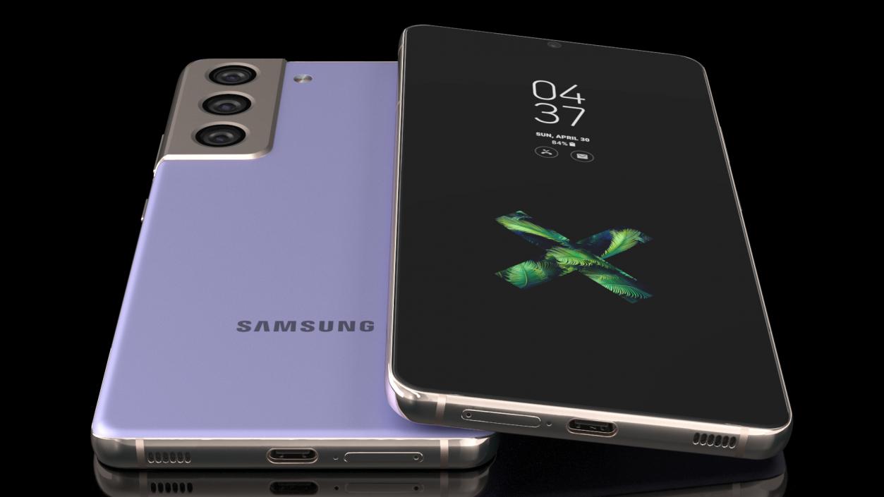 3D Samsung Galaxy S21 Phantom Violet model