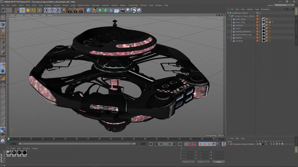 3D Concept of Space Station 2