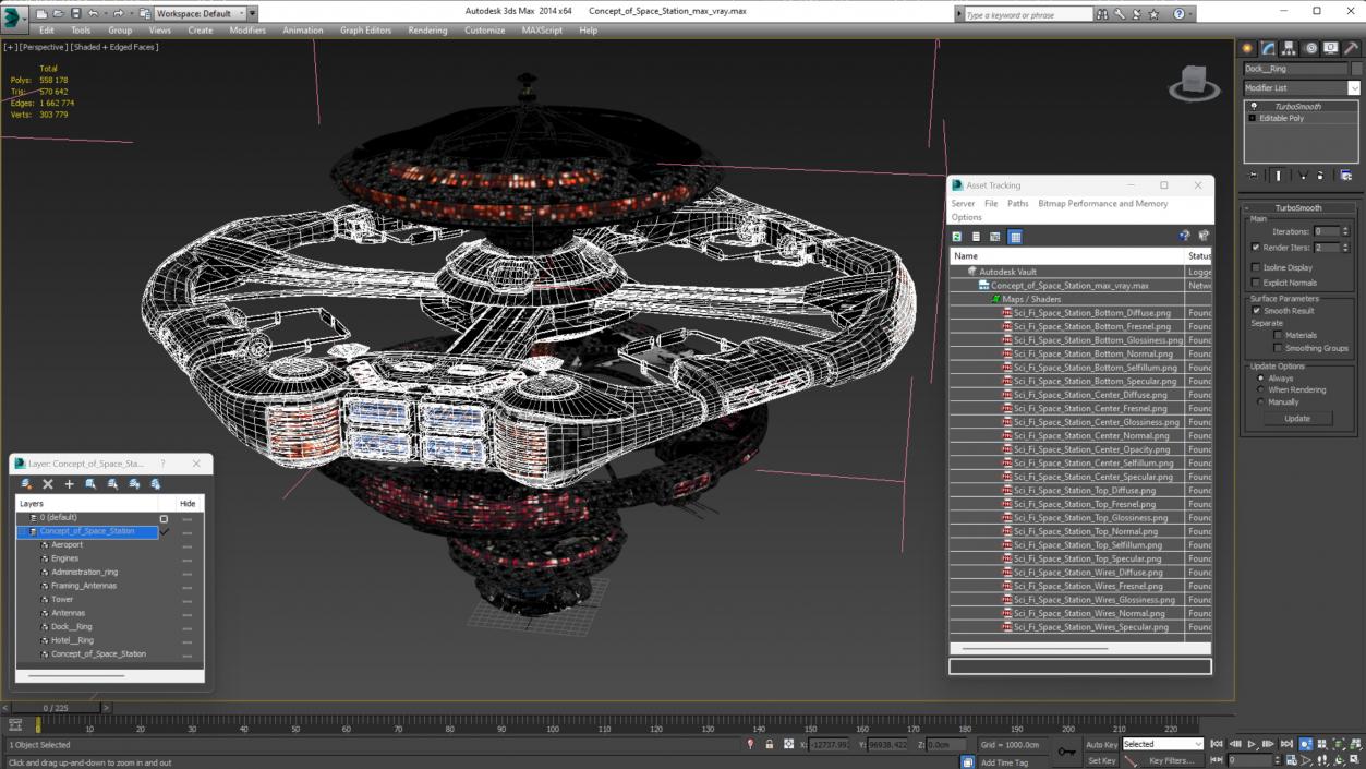 3D Concept of Space Station 2