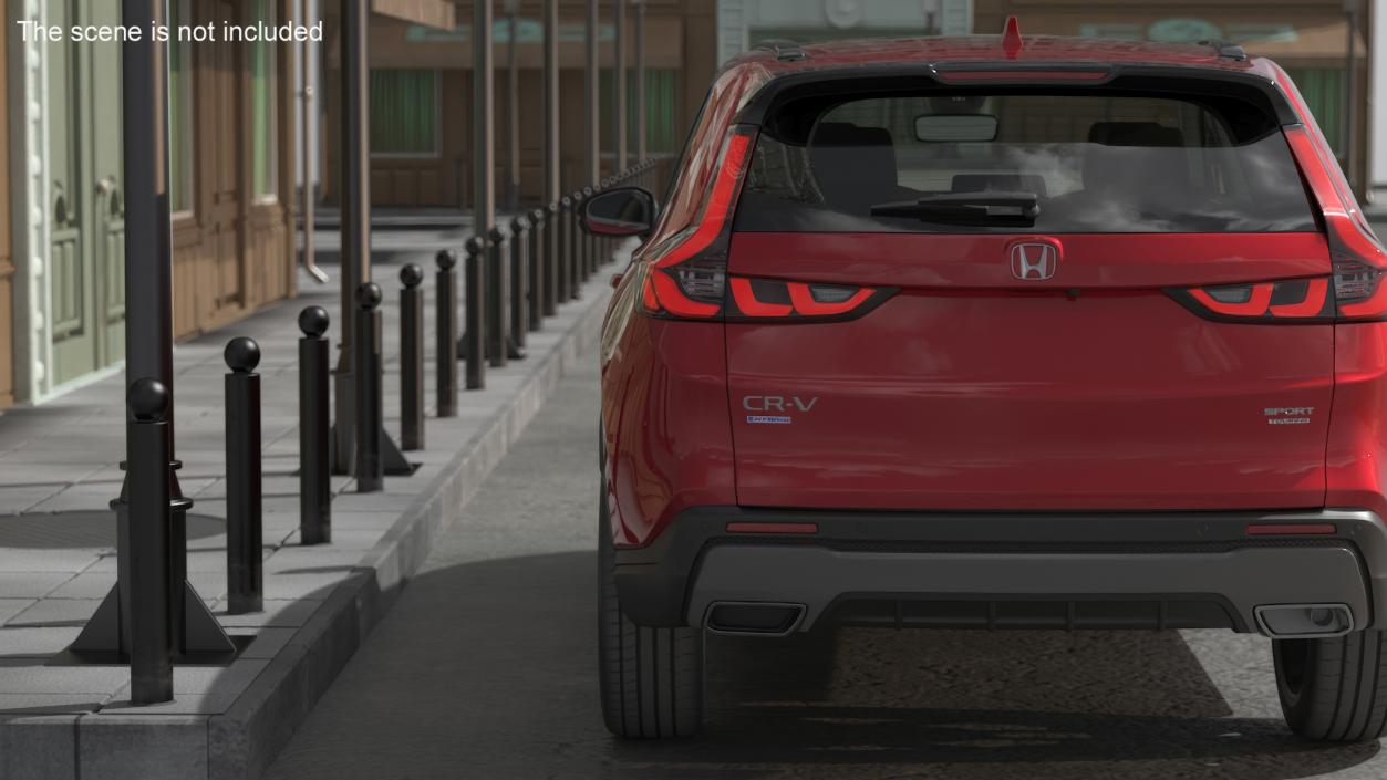 2025 Honda CR-V Red 3D model