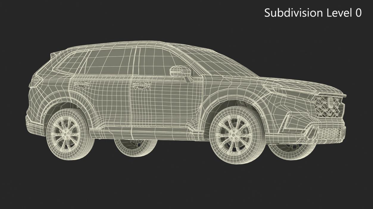 2025 Honda CR-V Red 3D model