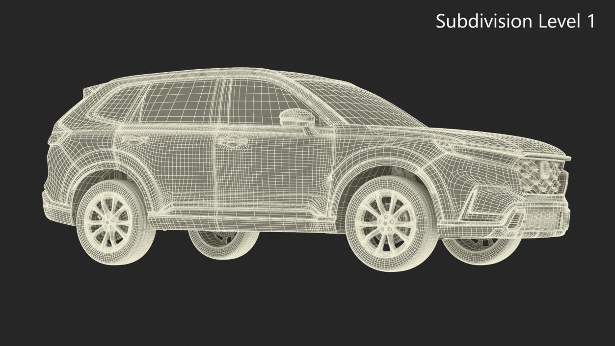 2025 Honda CR-V Red 3D model