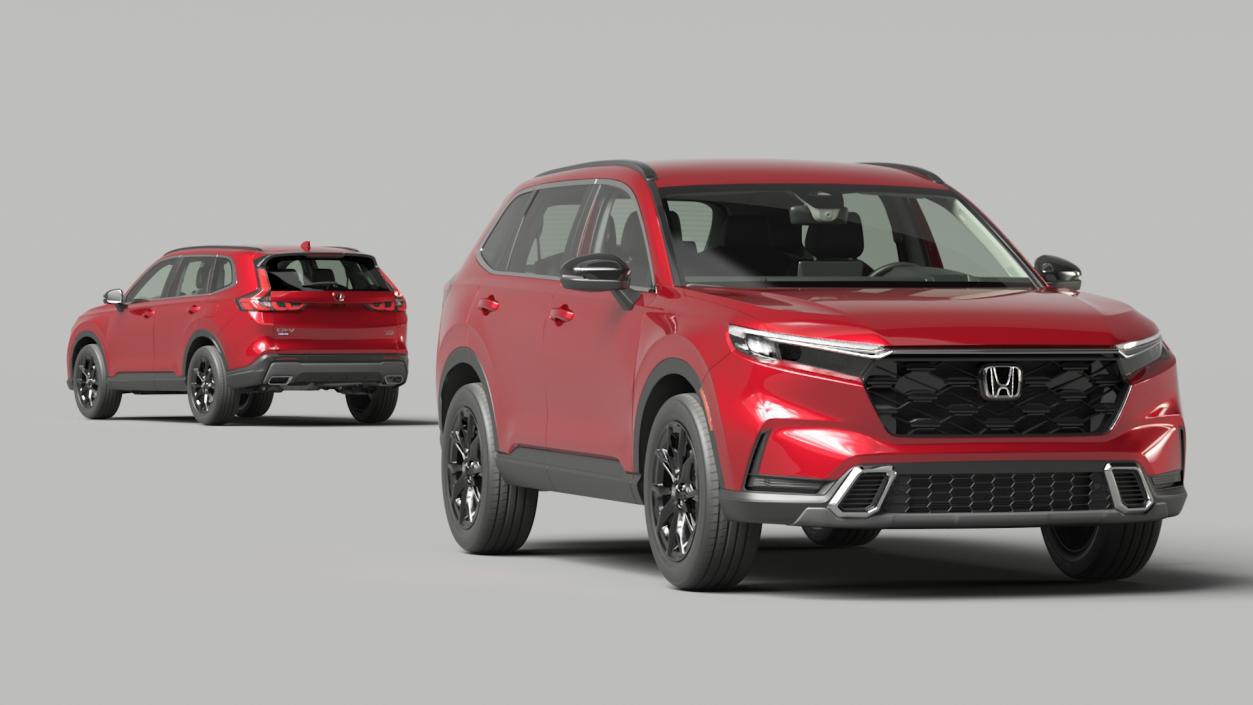 2025 Honda CR-V Red 3D model