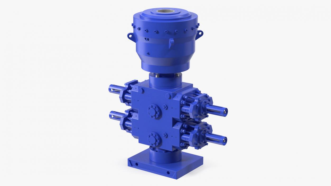 Industrial Hydraulic Pump Unit Blue 2 3D