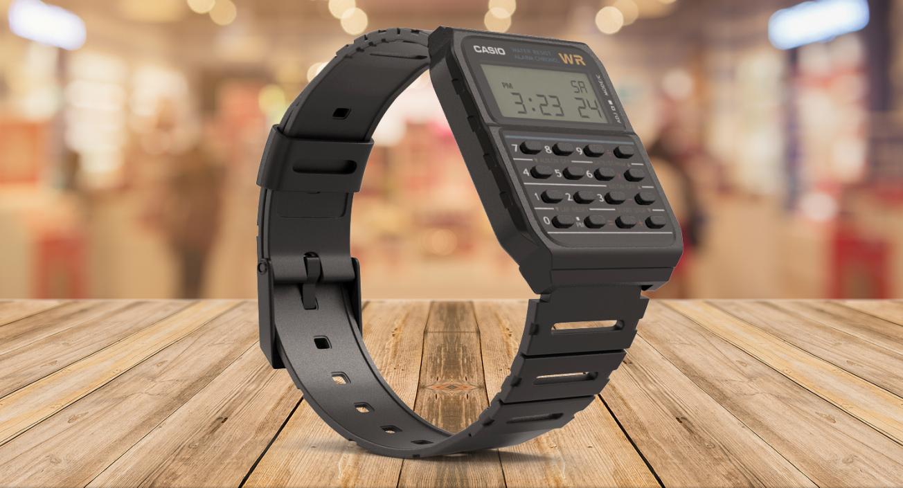 Casio Data Bank Calculator Watch 3D