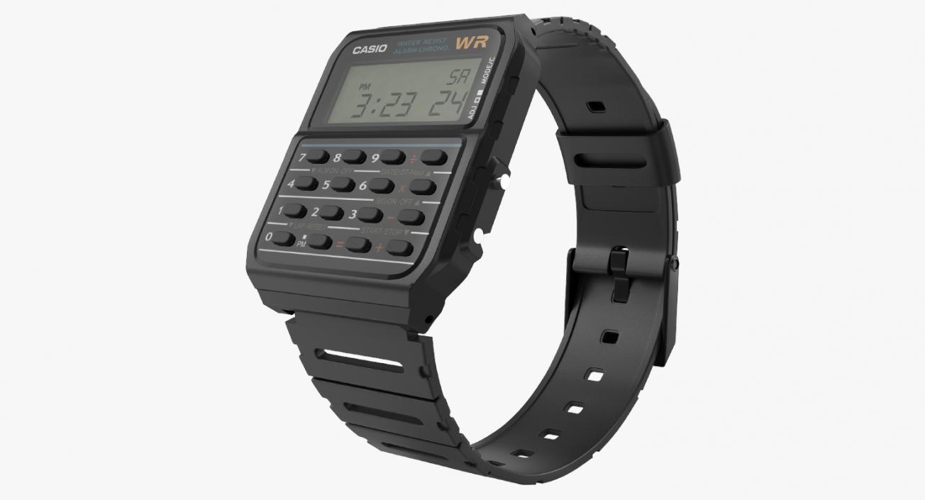 Casio Data Bank Calculator Watch 3D