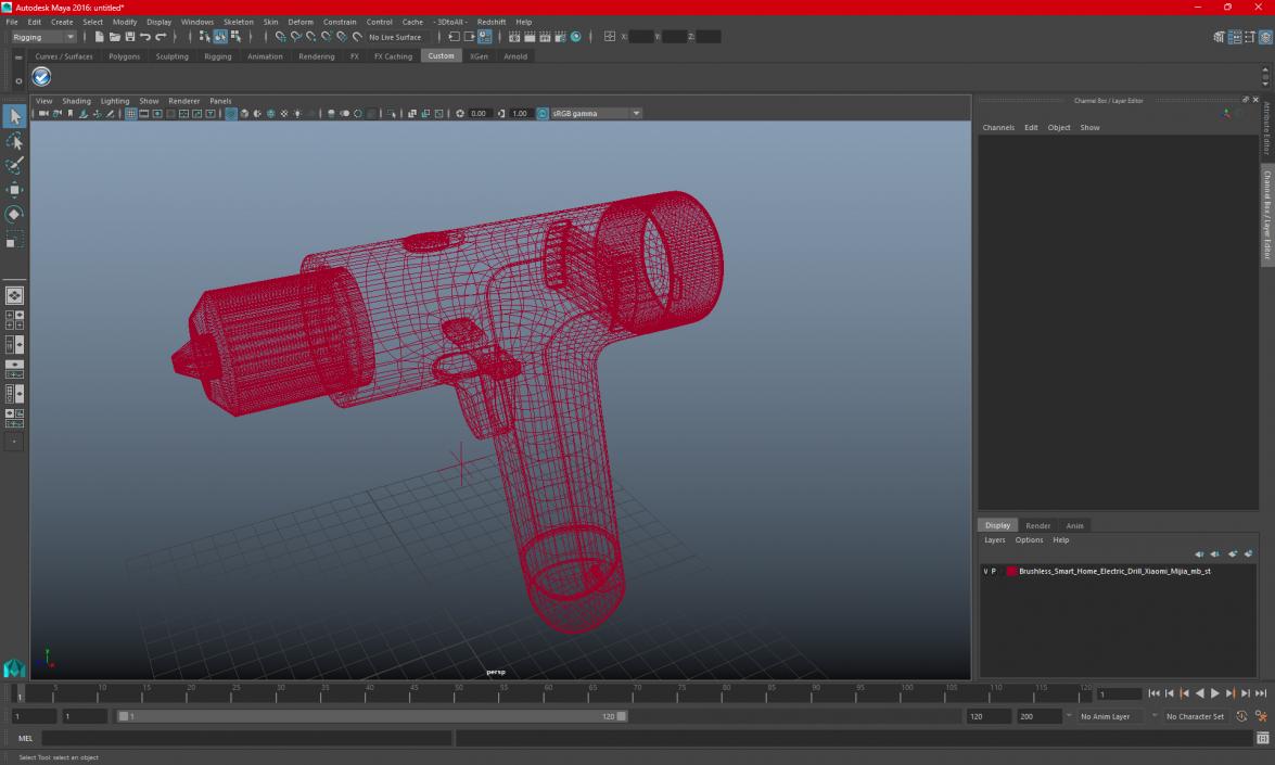 3D Modern Smart Drill model