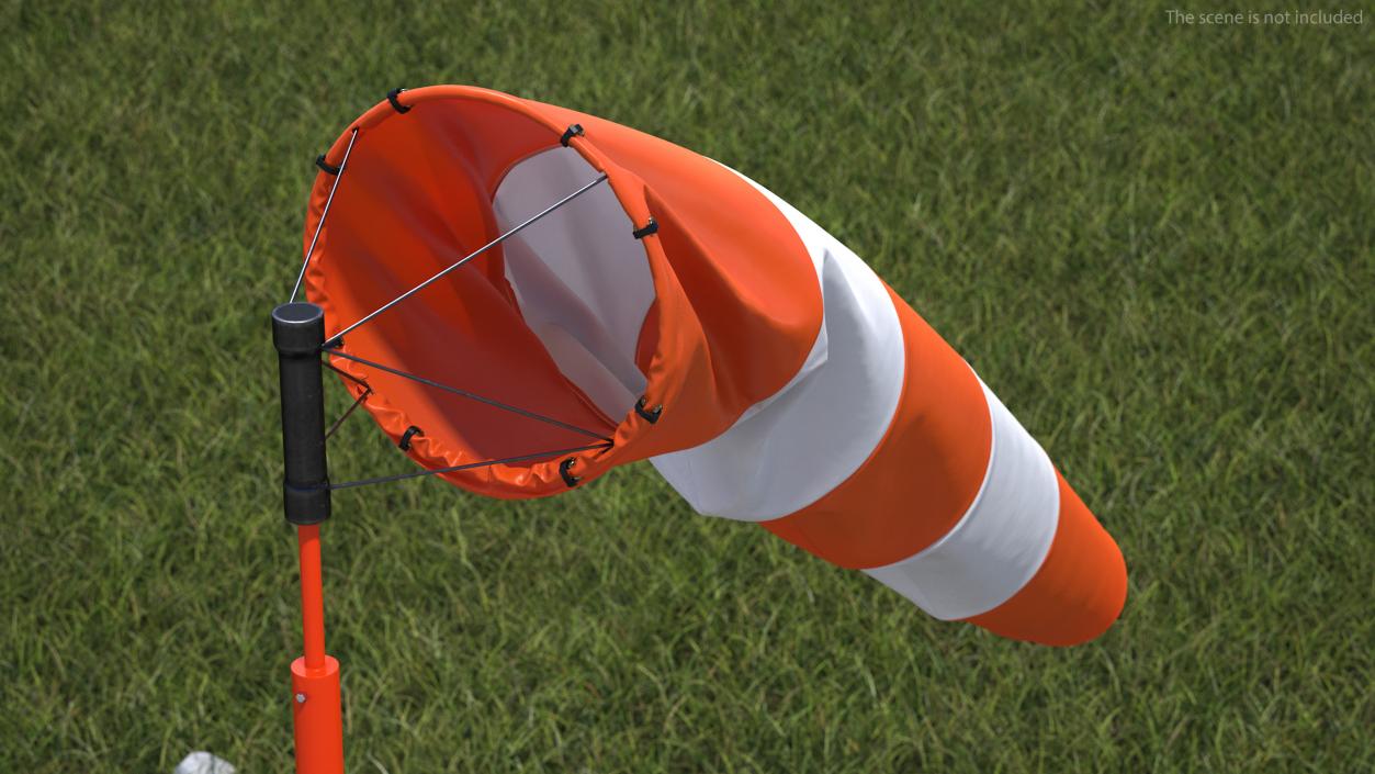 3D model Windsock with Wind Speed 3 Knots(1)