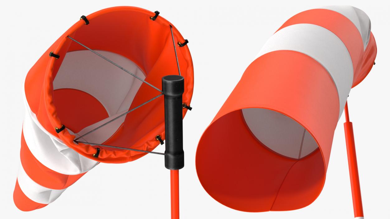 3D model Windsock with Wind Speed 3 Knots(1)