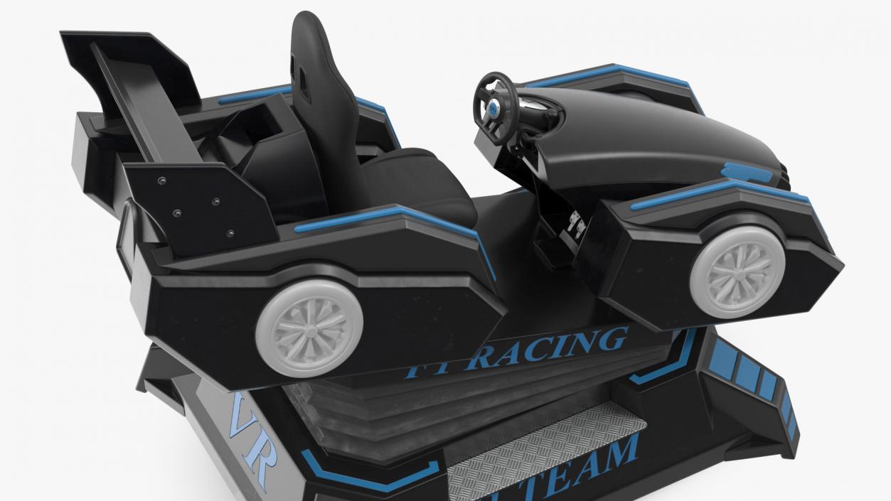 3D model VR Racing Game OFF Rigged