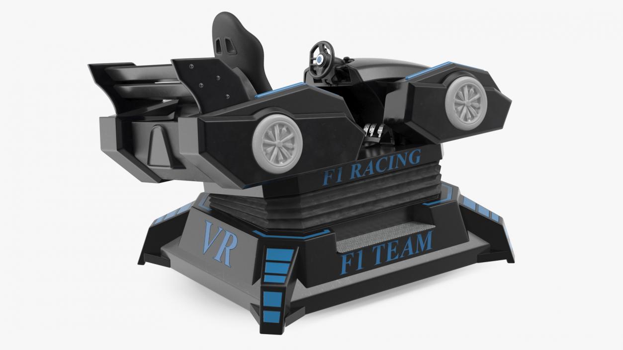 3D model VR Racing Game OFF Rigged