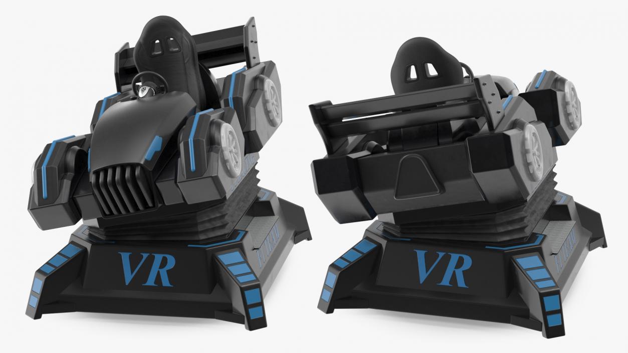 3D model VR Racing Game OFF Rigged