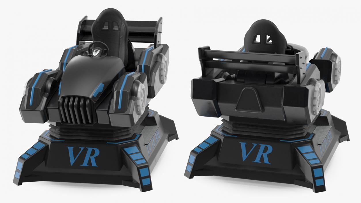 3D model VR Racing Game OFF Rigged