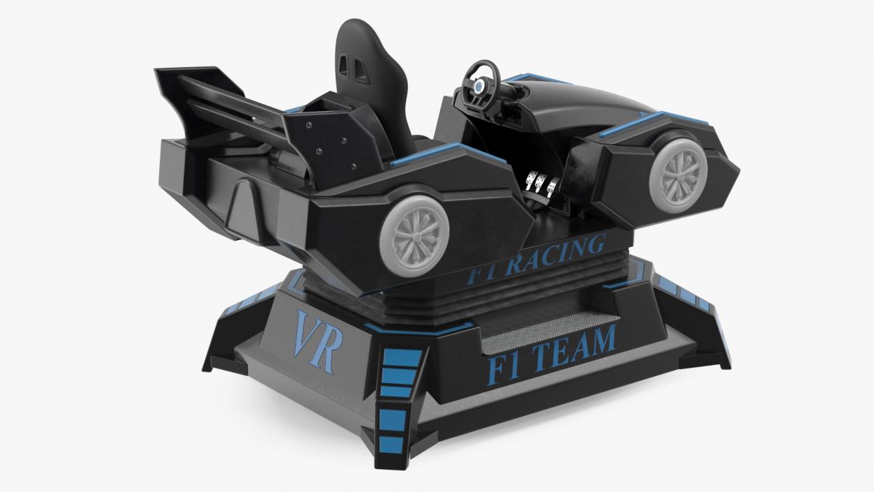 3D model VR Racing Game OFF Rigged