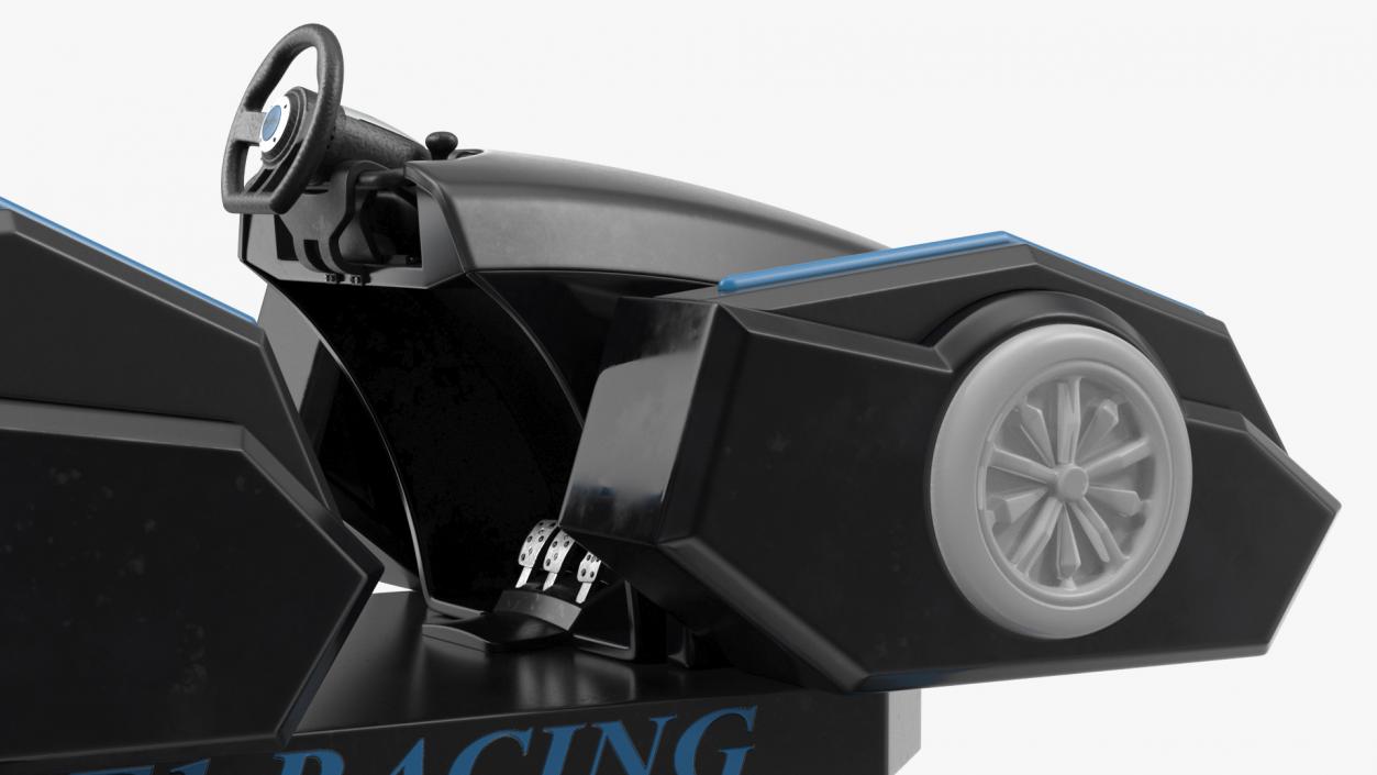 3D model VR Racing Game OFF Rigged