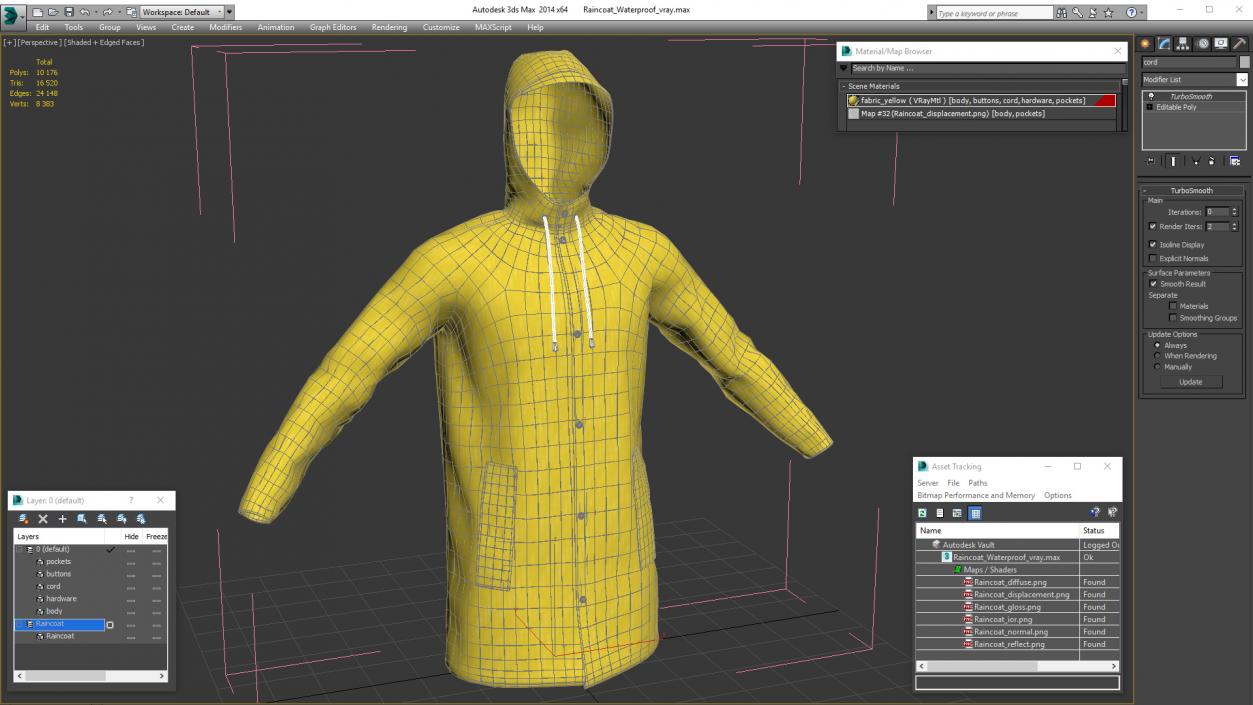 Raincoat Waterproof 3D model