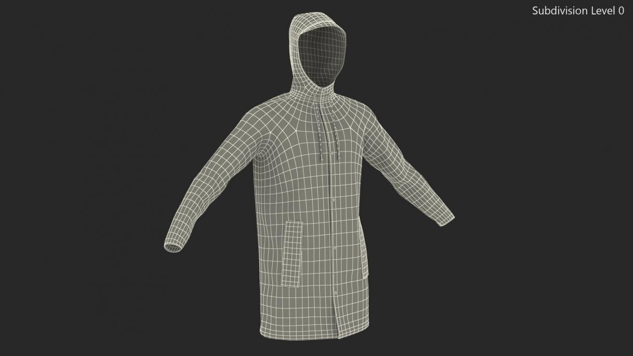 Raincoat Waterproof 3D model