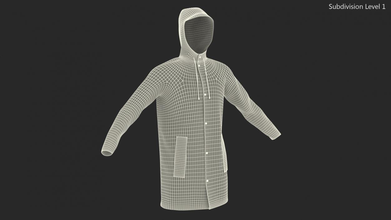 Raincoat Waterproof 3D model