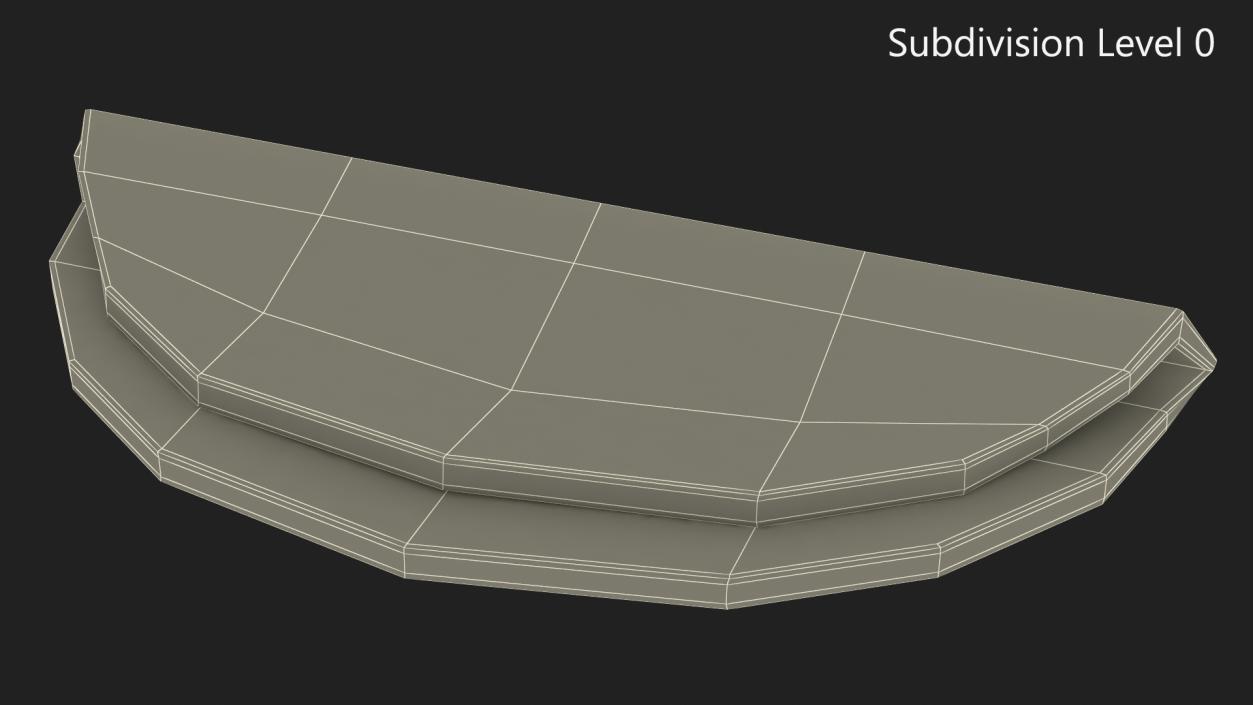 3D model Slice Boiled Sausage