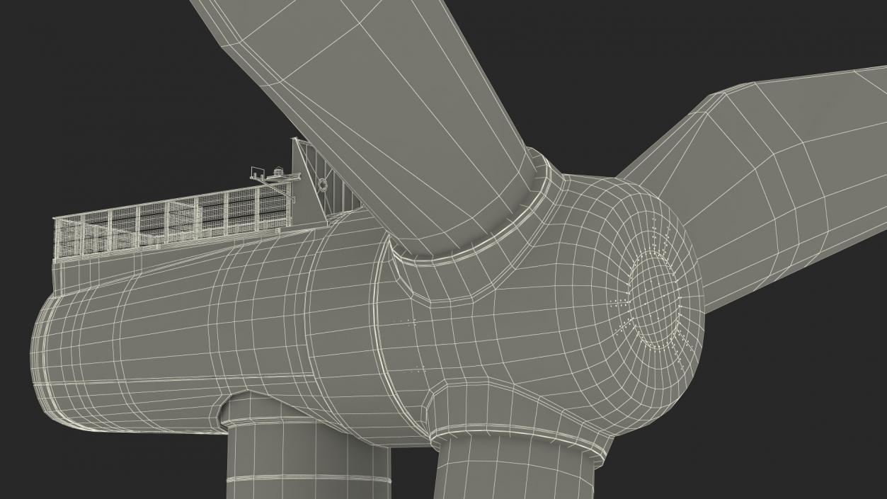 3D Offshore Wind Farm with Turbine