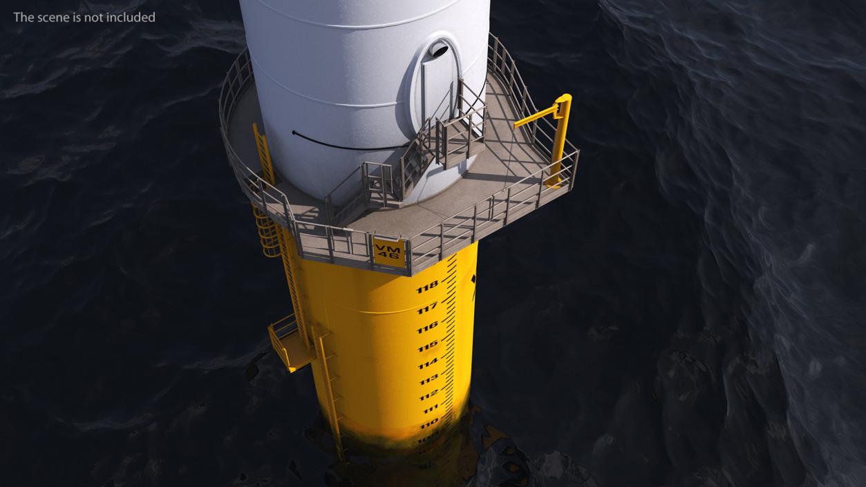 3D Offshore Wind Farm with Turbine