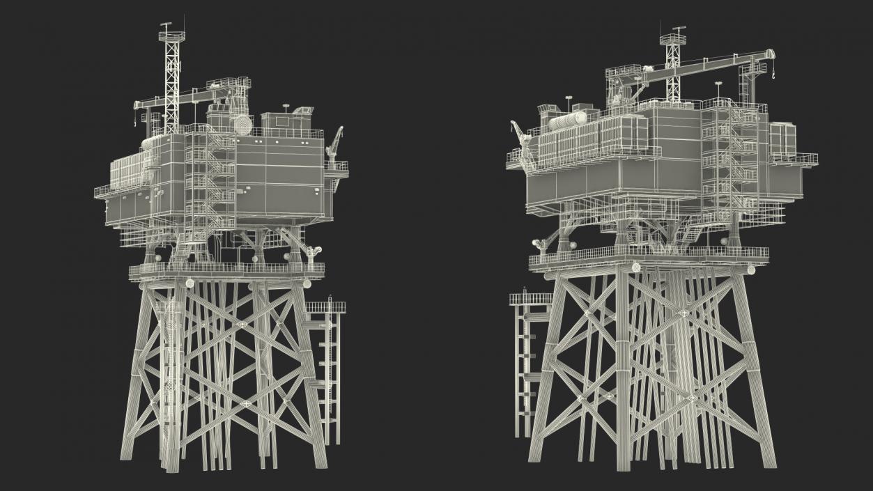 3D Offshore Wind Farm with Turbine