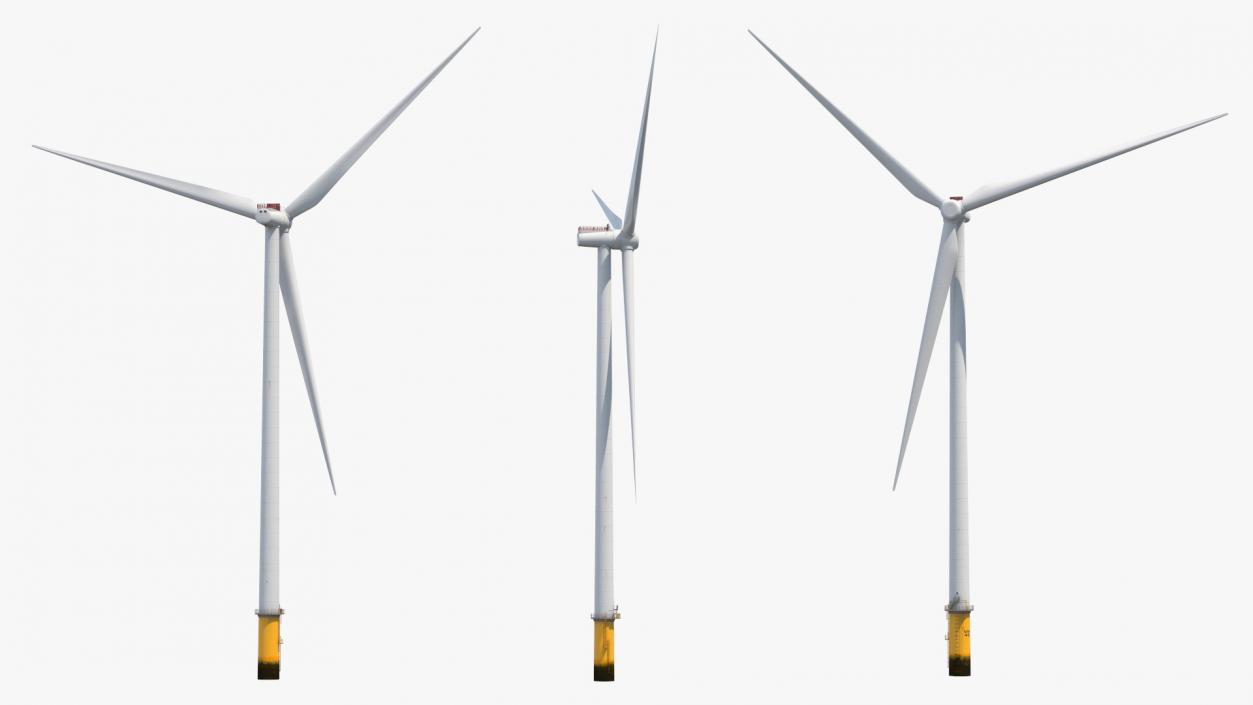 3D Offshore Wind Farm with Turbine