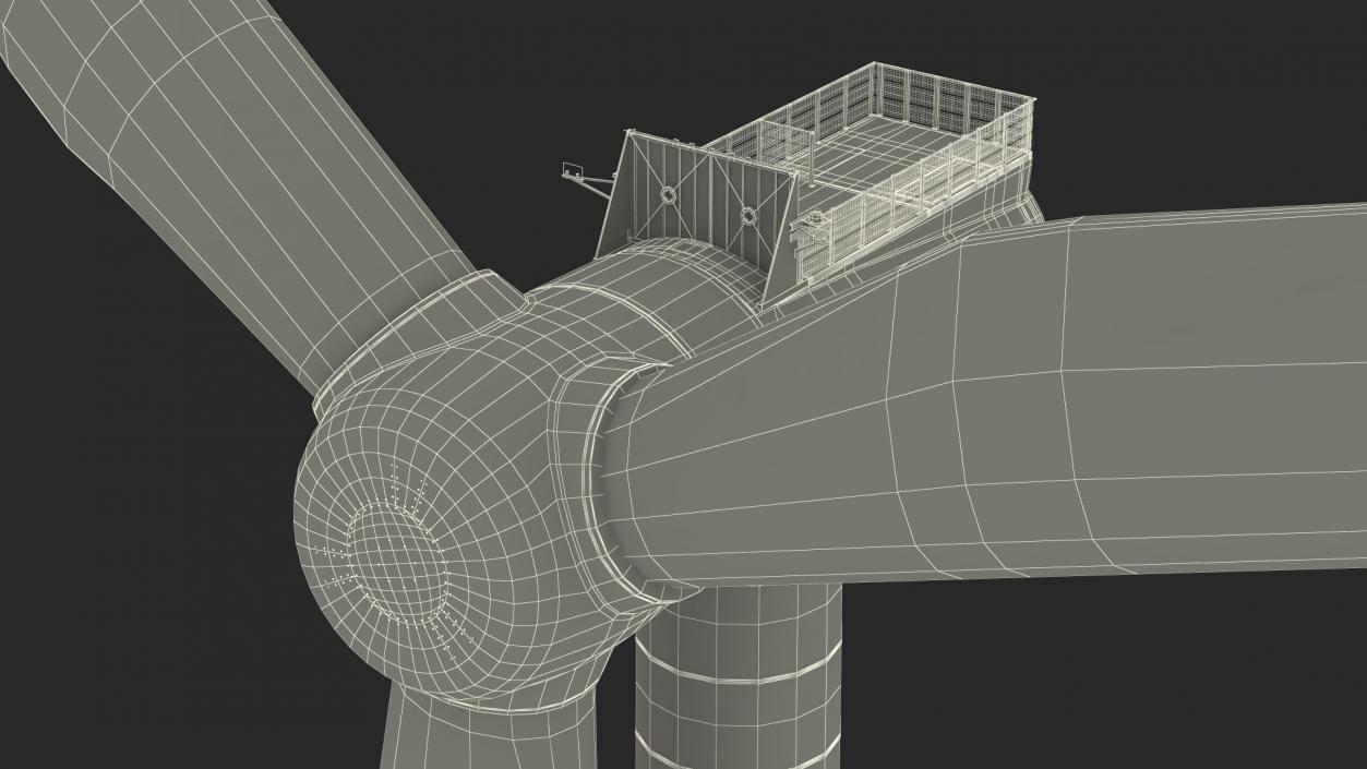 3D Offshore Wind Farm with Turbine