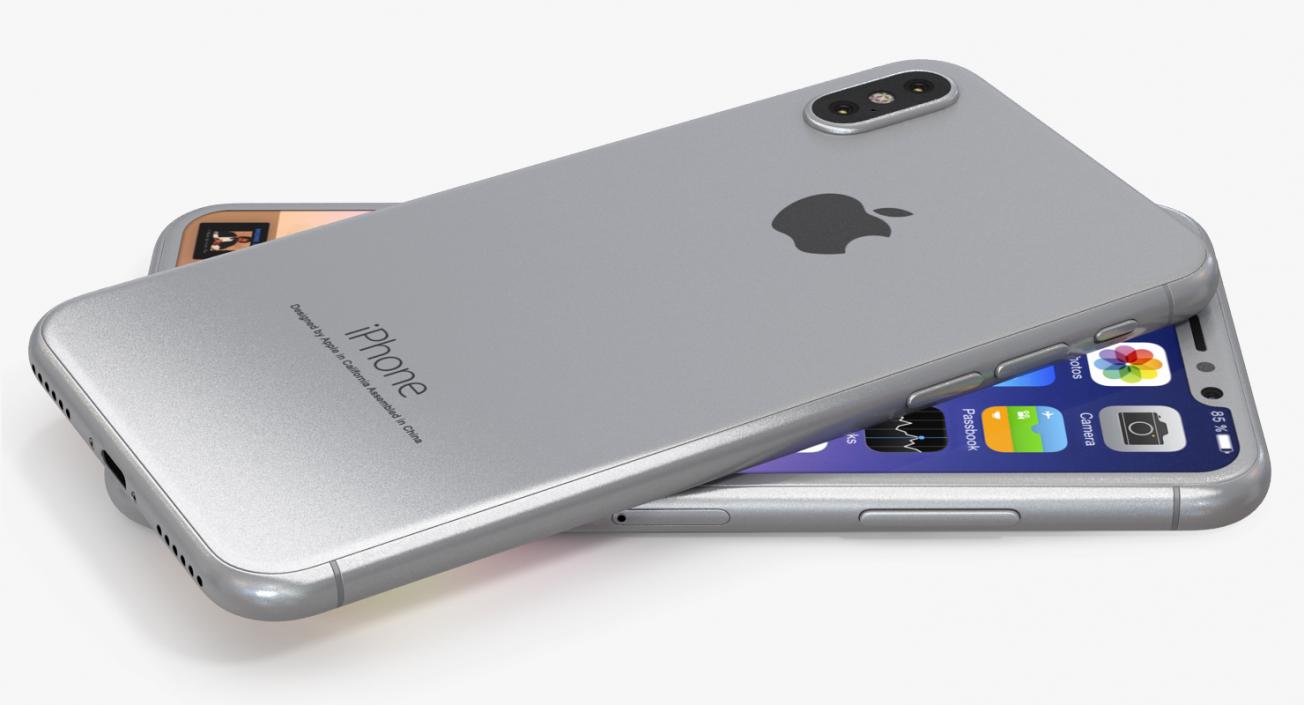 3D Iphone 8 Concept Silver model