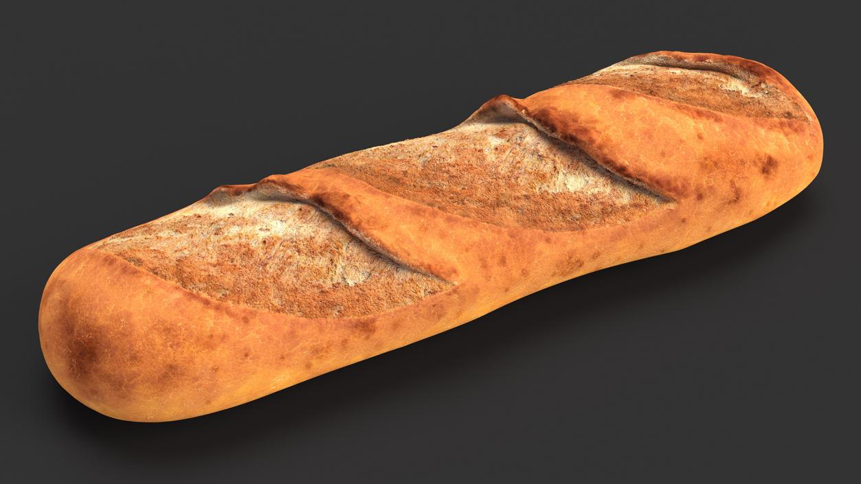 3D model Realistic French Baguette