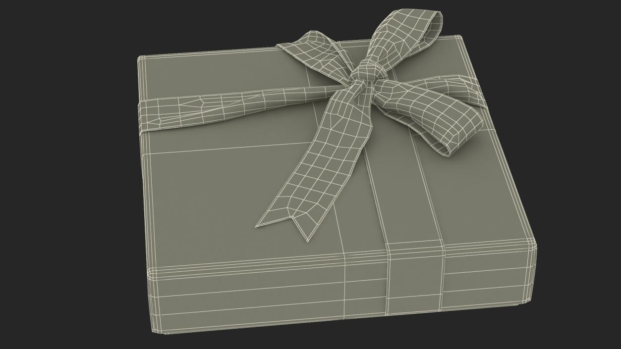 3D model Premium Chocolate Gift Box Red