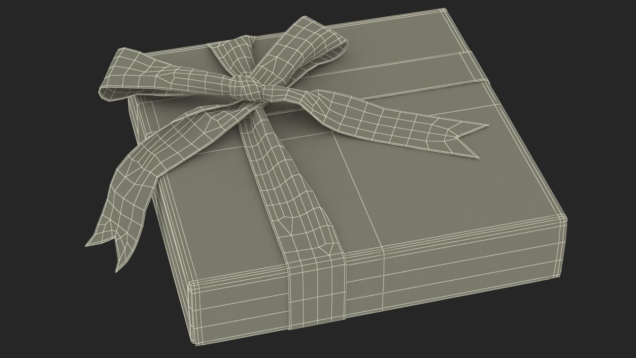 3D model Premium Chocolate Gift Box Red