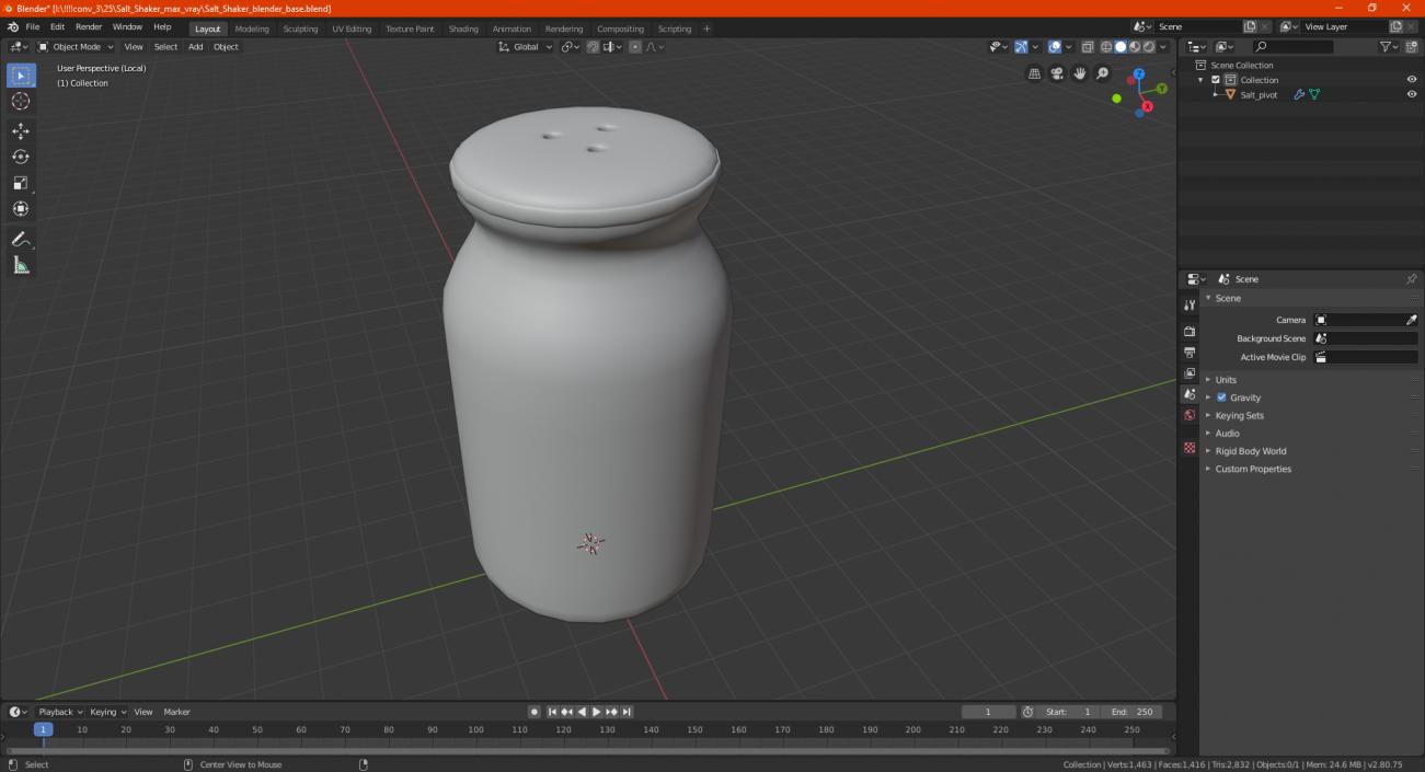 3D Salt Shaker