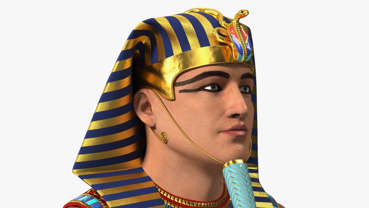 Egyptian Pharaoh Rigged for Cinema 4D 3D