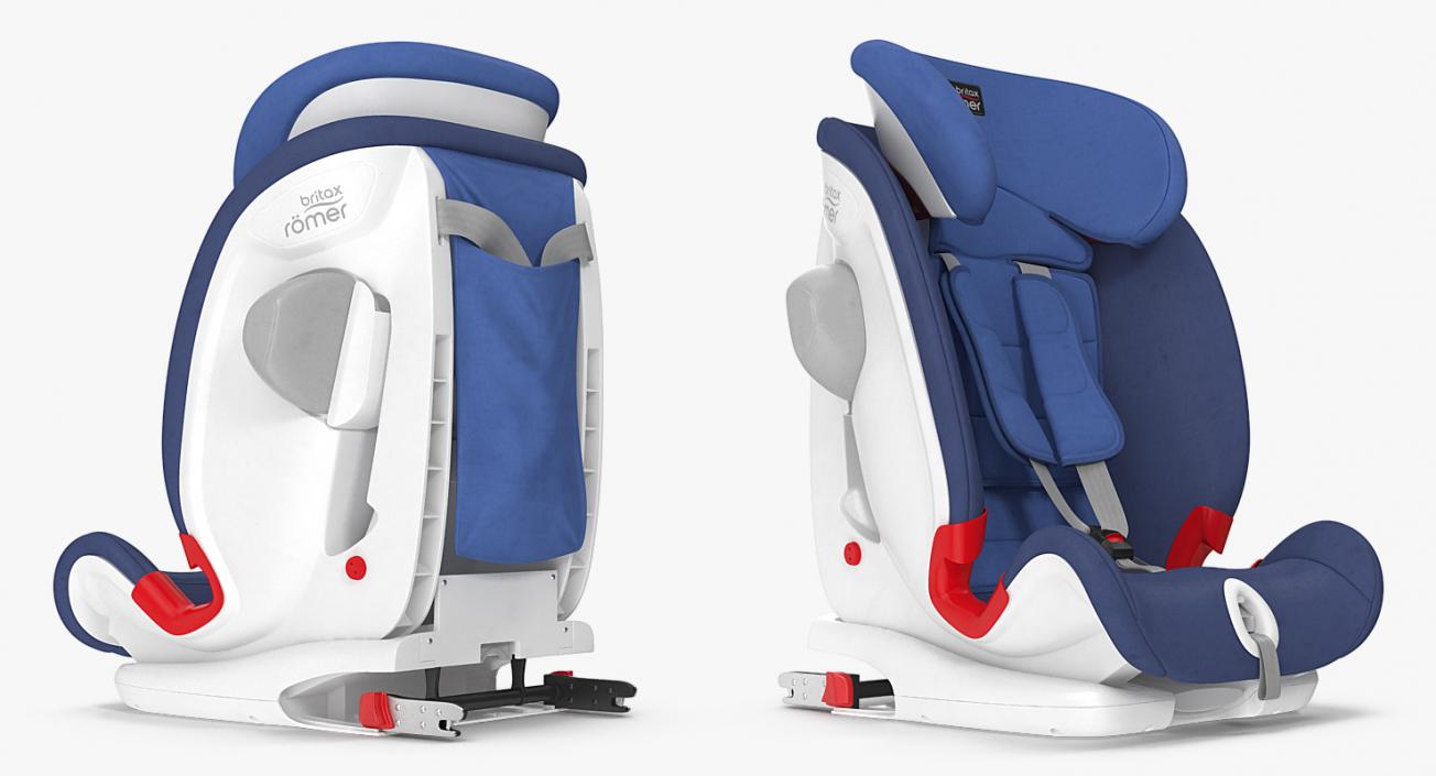 3D model Child Safety Seat Blue Britax Romer