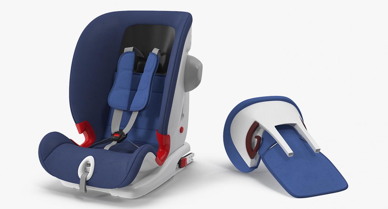 3D model Child Safety Seat Blue Britax Romer