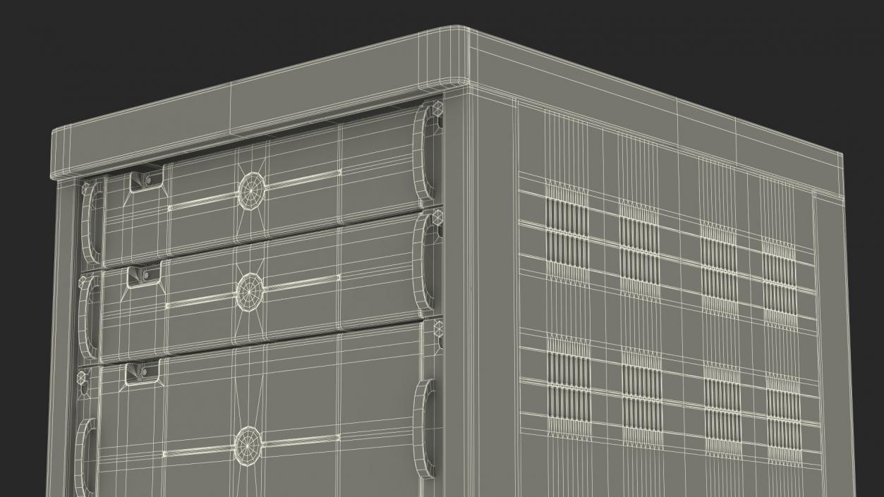 3D Floor Stand Server Rack model