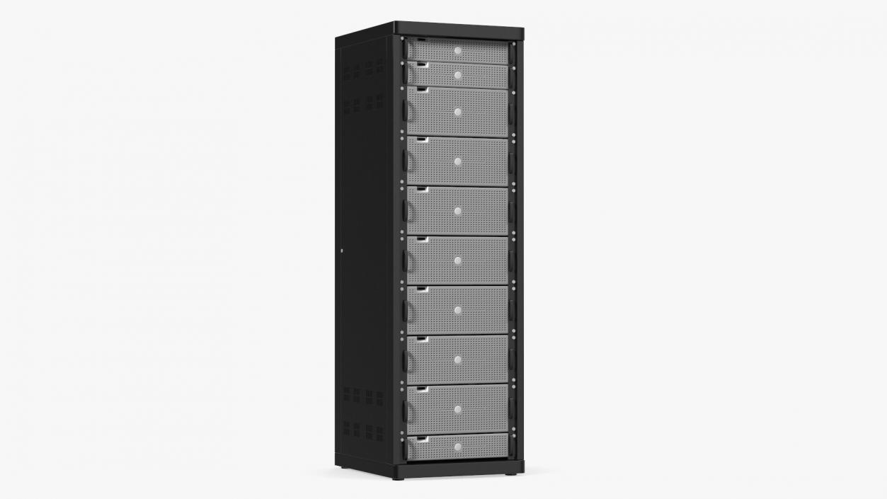 3D Floor Stand Server Rack model