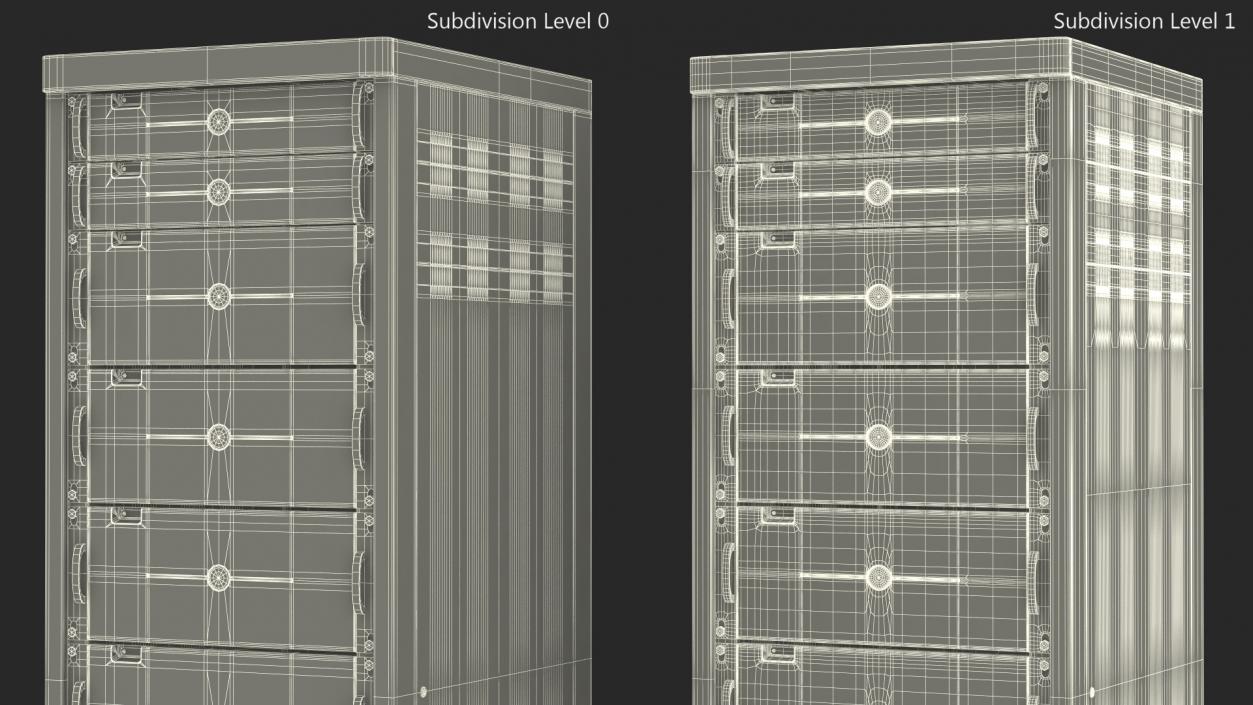 3D Floor Stand Server Rack model