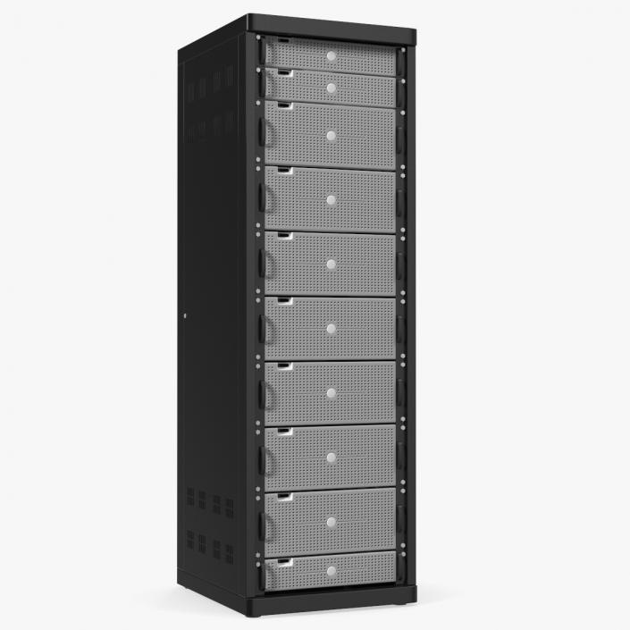 3D Floor Stand Server Rack model