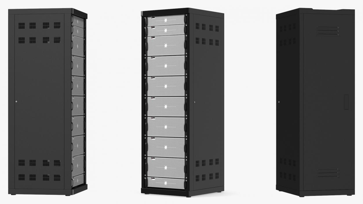 3D Floor Stand Server Rack model