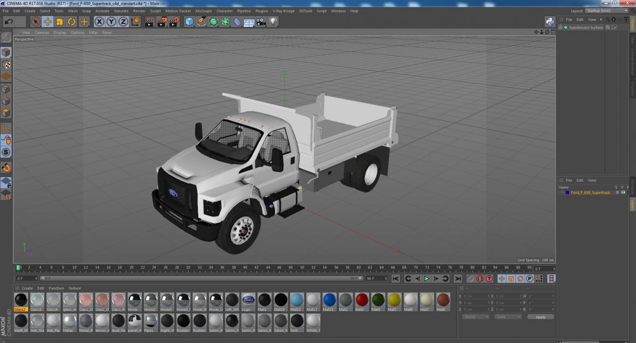 3D Ford F-650 Supertrack