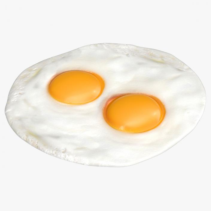 Two Fried Eggs 3D model