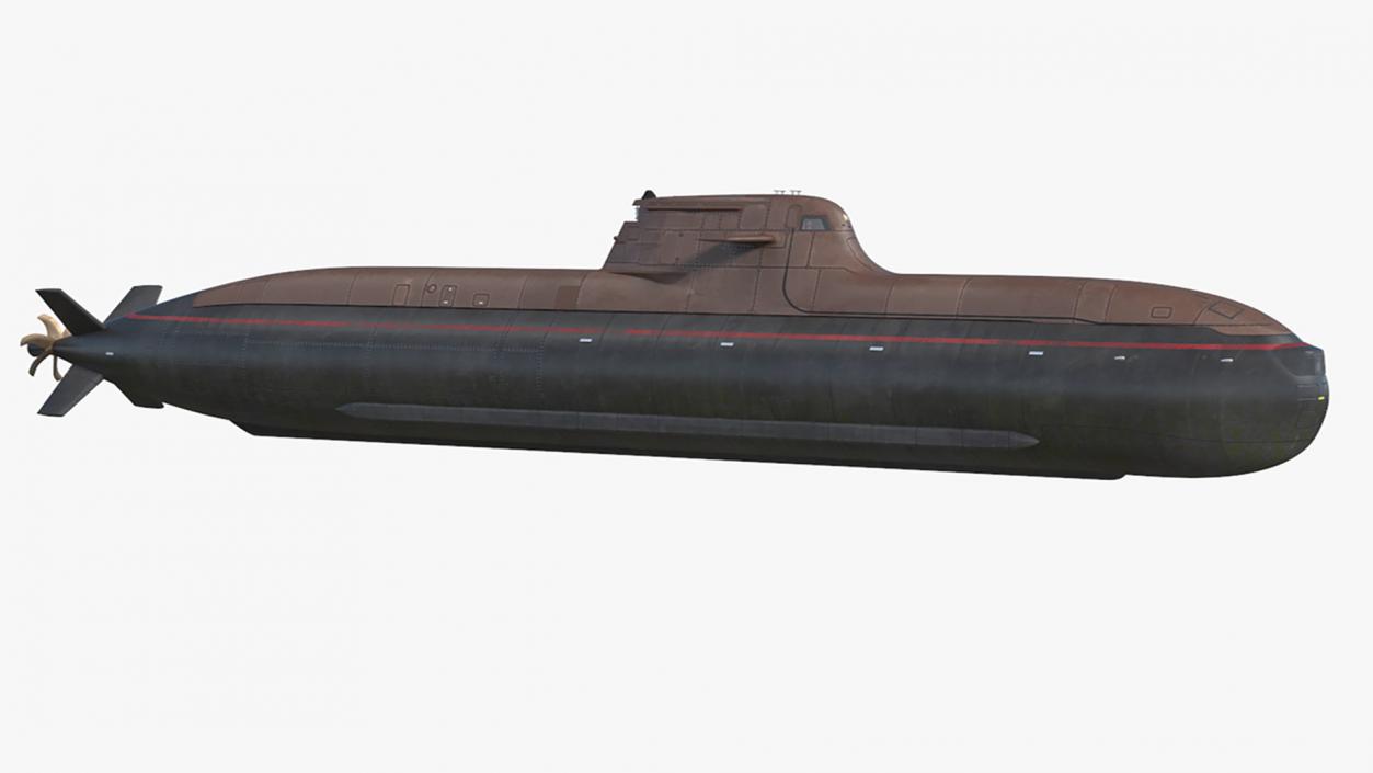 Submarine HDW Class 212A Dry Rigged for Maya 3D model