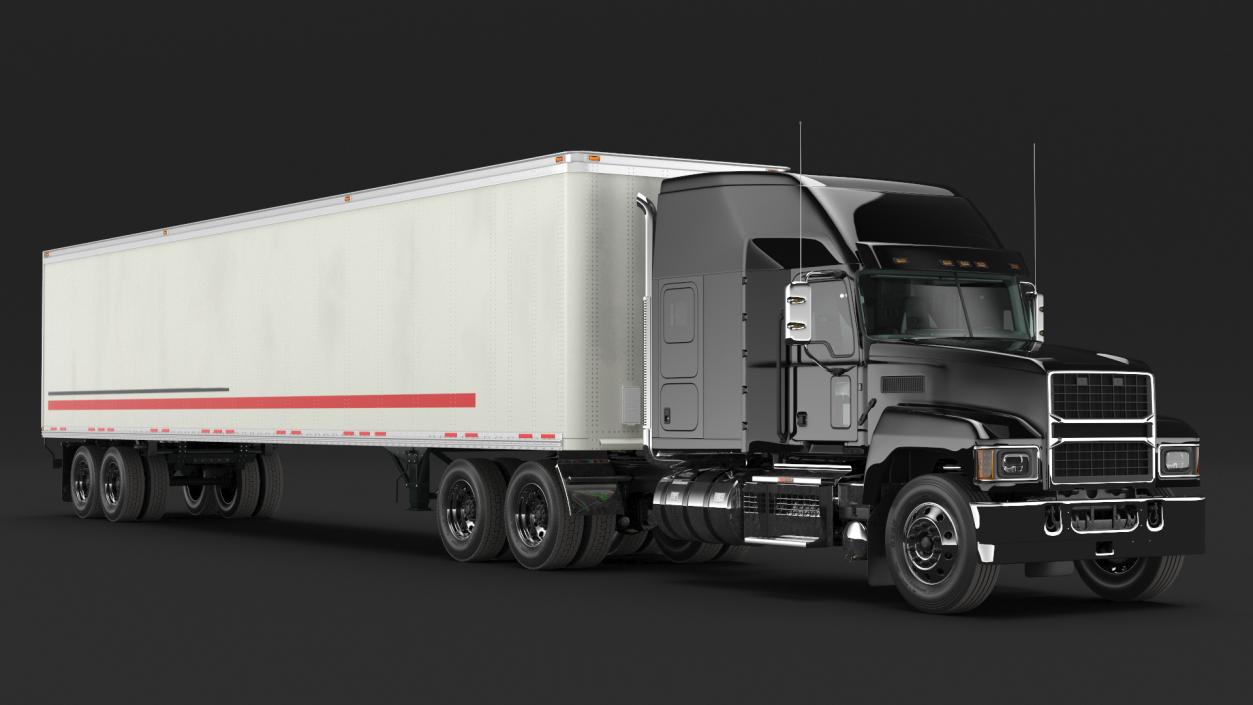 3D Pinnacle 2025 Truck and Semi Trailer