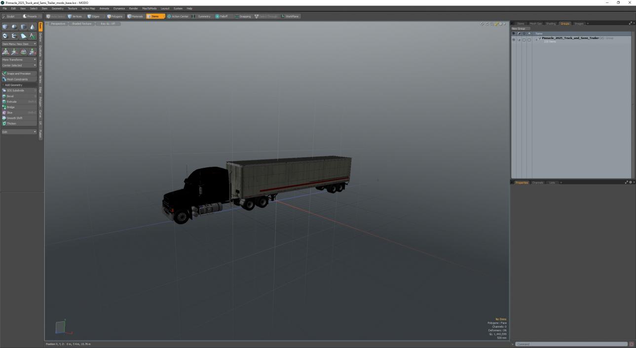 3D Pinnacle 2025 Truck and Semi Trailer