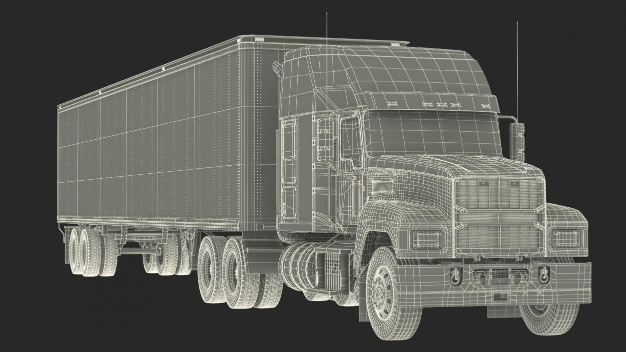 3D Pinnacle 2025 Truck and Semi Trailer